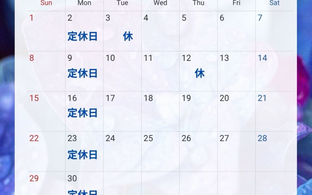 ６月の営業日‼︎
